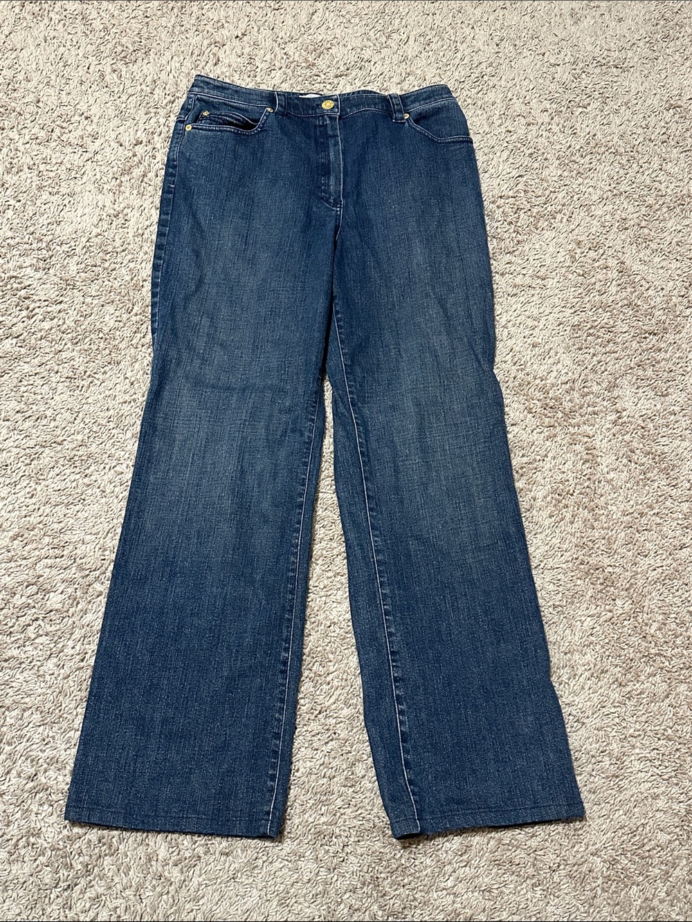St. John Sport Dark Wash Women's Wide-Leg Jeans